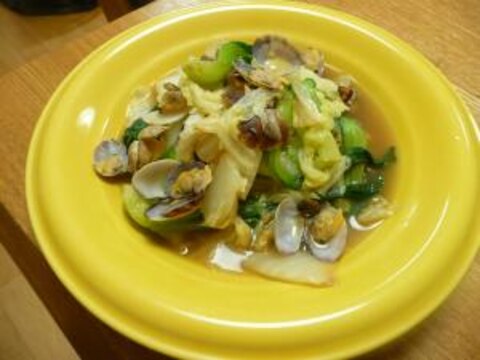 あさりのお出汁でおいしい野菜煮☆